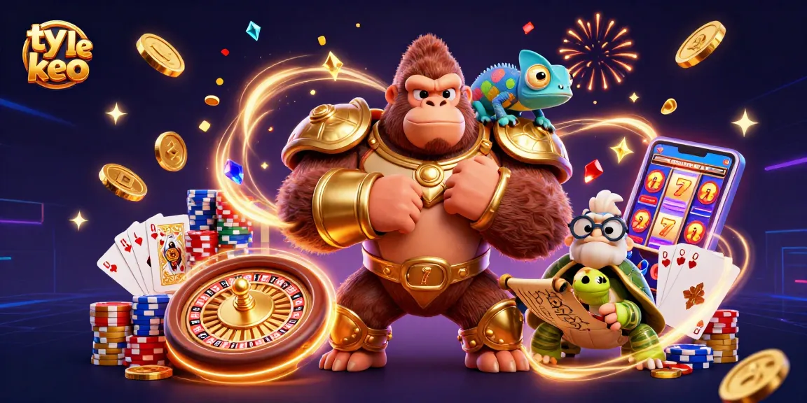 Experience ty le keo action with a lively casino-themed scene featuring colorful characters and vibrant game elements.