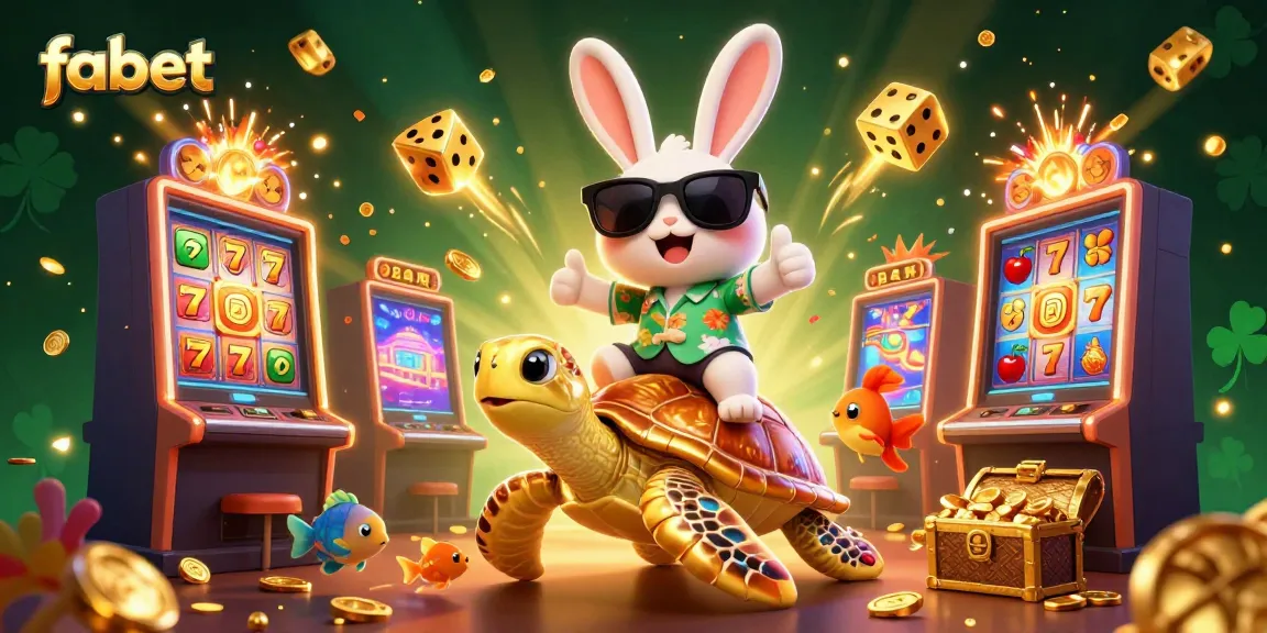 Spin to win fabulous jackpots at fabet with vibrant, colorful 3D casino characters and elements.