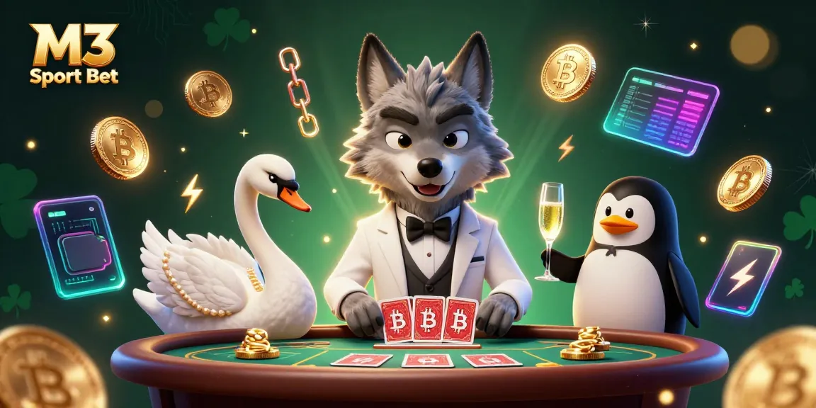 Experience the thrill of M3 Sport Bet with vibrant characters in an exciting casino setting.