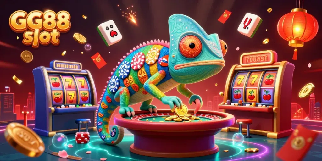 Engage with GG88 slot's lively 3D casino atmosphere full of colorful games and vibrant energy.