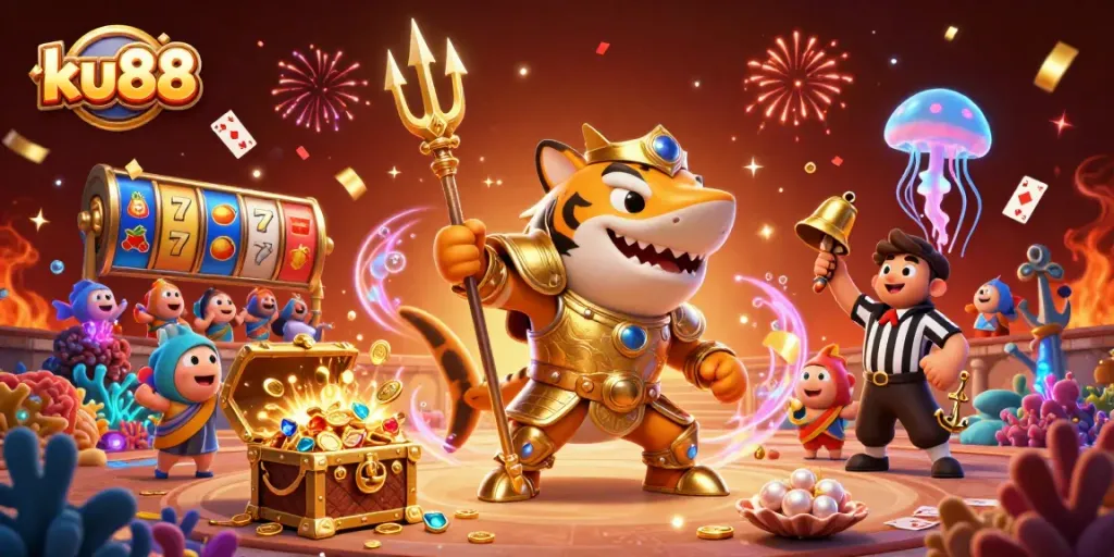 Experience thrilling gameplay with ku88, where slots and treasures collide in an underwater adventure.