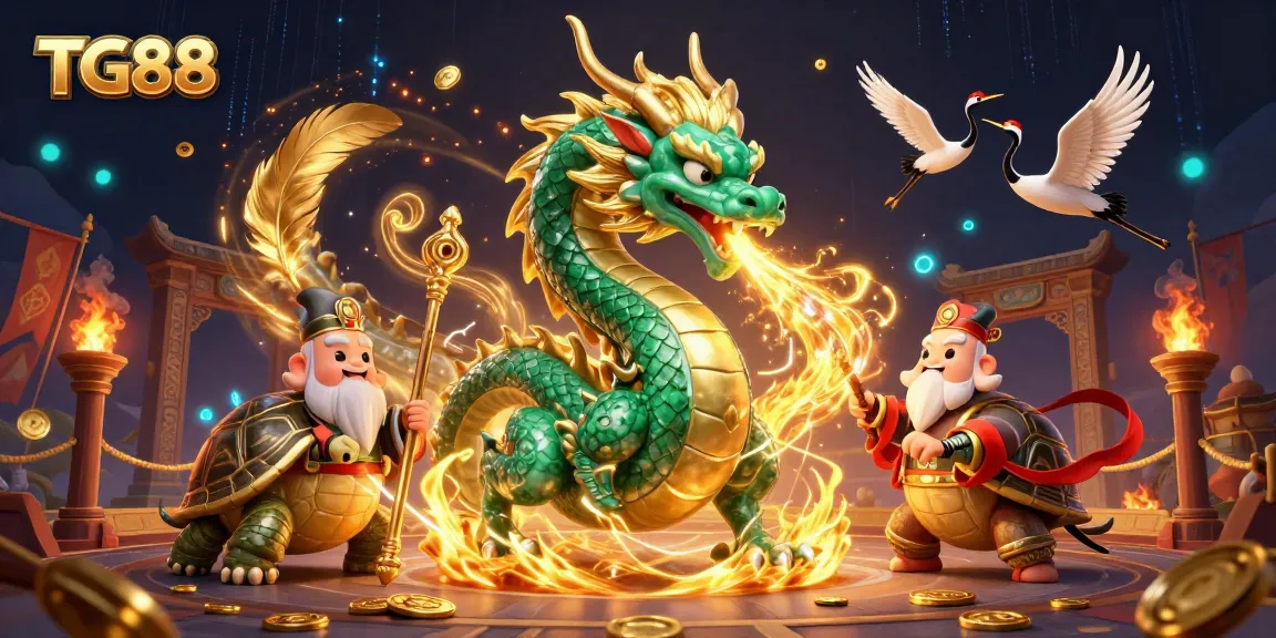 Experience the thrill of gaming at TG88 with vibrant dragons and mystical elements igniting excitement.