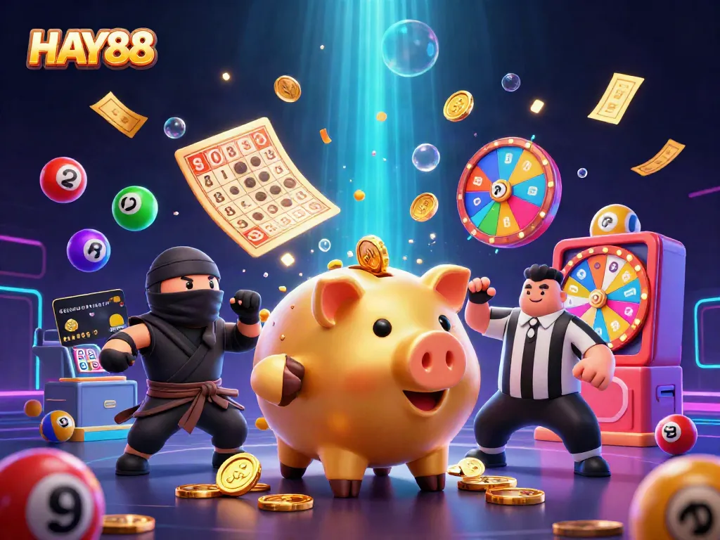 Experience the thrill of HAY88 with dynamic characters and rich casino elements in action.