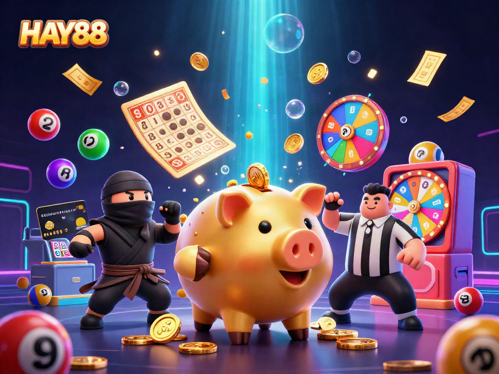 Experience the thrill of HAY88 with dynamic characters and rich casino elements in action.