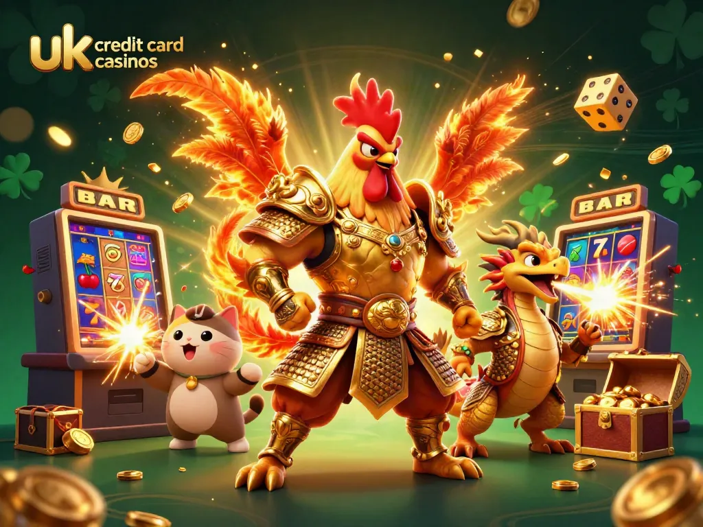Experience thrilling adventures with uk credit card casinos in this vibrant 3D illustration of courageous characters.